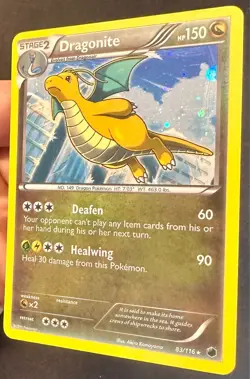 Dragonite 83/116 2013 B&W Plasma Freeze Pokemon Card TCG Cosmos Holo - Nm/Vlp - Image 2