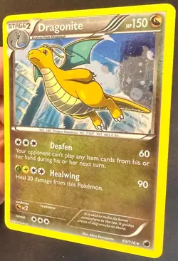 Dragonite 83/116 2013 B&W Plasma Freeze Pokemon Card TCG Cosmos Holo - Nm/Vlp - Image 3