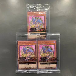 NEW 3 card Dark Magician Girl 711E-JP002 Normal Parallel Rare Seven Eleven 1998 - Image 1