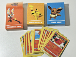 2022 Pokemon Battle Academy 3 Deck Card Bundle Piikachu Cinderace Eevee - Image 1
