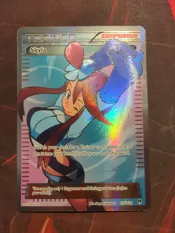 Pokemon TCG Skyla Breakpoint Trainer Full Art Ultra Rare Holo Card 122/122 - Image 1