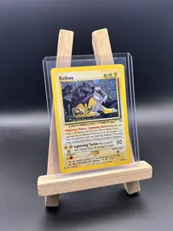 Pokemon TCG Neo Revelation Unlimited Card Raikou 13/64 Holo Rare - LP - Image 1