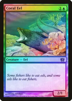 Coral Eel FOIL 8th Edition NM Blue Common MAGIC THE GATHERING CARD ABUGames - Image 1