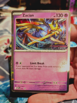 Pokemon Zacian 015 Phantasmal Flames Prerelease Stamped Promo Card Holo - Image 1