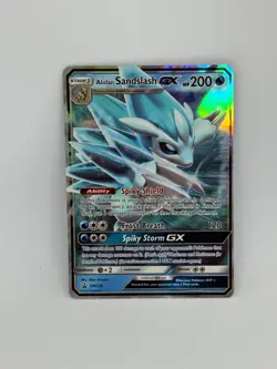 Pokemon Card Alolan Sandslash GX SM236 Black Star Promo HOLO RARE - NM - Image 1