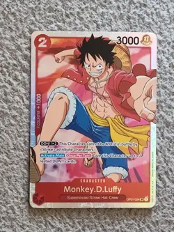 One Piece Card Game - Monkey D Luffy - Super Rare - OP01-024 - NM - English - Image 1