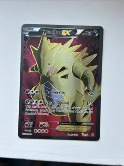 Pokemon TCG Tyranitar-EX Holo Full Art Ultra Rare Card Ancient Origins 91/98 - Image 1