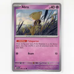 Pokemon TCG Abra 080/167 Sv06 Twilight Masquerade Regular Common Card EN-NM 2025 - Image 1