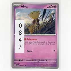 Pokemon TCG Abra 080/167 Sv06 Twilight Masquerade Regular Common Card EN-NM 2025 - Image 3