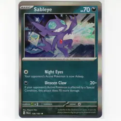 Pokemon TCG Sableye 136/193 Sv02: Paldea Evolved Holo Rare Card EN-NM 2023 - Image 1