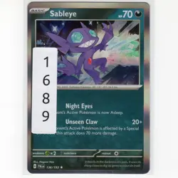 Pokemon TCG Sableye 136/193 Sv02: Paldea Evolved Holo Rare Card EN-NM 2023 - Image 3