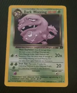 Dark Weezing 31/82 - Pokemon Team Rocket Unlimited Rare Card WOTC LP - Image 1