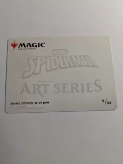 Secret Identity Gold-Stamped Signature Art Series Card 6/54 MtG Spider-Man - Image 2
