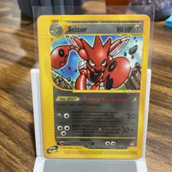 SCIZOR 32/147 Aquapolis E-SERIES NON-HOLO rare Pokemon TCG card NM+ - Image 1