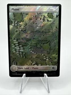 1x Plains # 0713, Full Art Surge Foil, Lord of the Rings, Magic MTG NM - Image 1