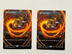 Ruby Medallion x2- Borderless NM-Mint, English Modern Horizons 3 MTG Magic - Image 1