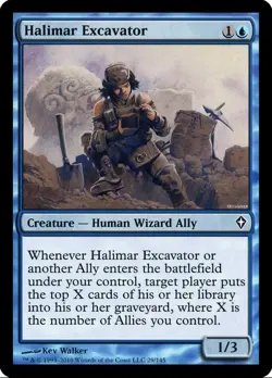 X 1 Halimar Excavator NM-M Worldwake 029 MTG Magic The Gathering - Image 1