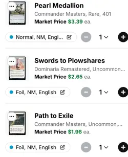 X6 White Commander Must Haves X2 Foil $9.29 Market Value NM/M - Image 4