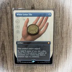 MTG ATLA White Lotus Tile (Borderless) Non-Holo Mythic M0330 NM/M - Image 1