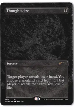 Thoughtseize (Borderless) (Foil Etched) 1117 SLD MTG NM - Image 1