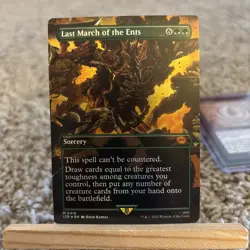 Last March Of The Ents Borderless Foil M0418 MTG (LTR) - Image 1