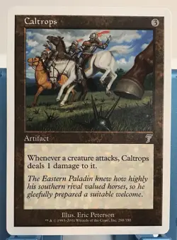 Magic the Gathering CALTROPS 7th Edition MTG NM Near Mint - Image 1