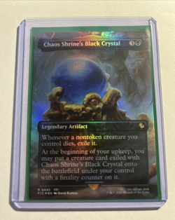 Chaos Shrine's Black Crystal Borderless FINAL FANTASY MTG Foil Plus Bonus Rare!! - Image 1