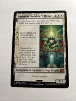 Summon: Knights of Round - FINAL FANTASY MTG Plus Bonus Rare!!! - Image 1