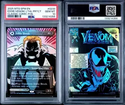 Eddie Brock (0233) (Borderless) Marvel's Spider-Man Foil Psa 10 - Image 1