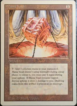 Mana Vault (Revised 1994) Near Mint ~ Magic The Gathering ~ Unplayed - Image 1