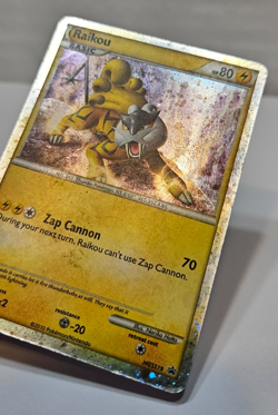 Raikou HGSS19 Ultra Rare Heart Gold Soul Silver Promo SWIRL Pokemon 618 - Image 3