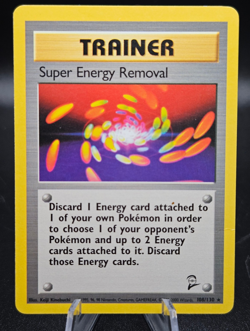 Pokemon Super Energy Removal #108/130 Base Set 2 Trading - B1nder Card - DMG! - Image 1