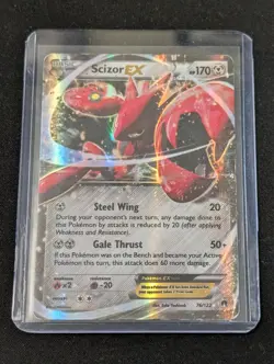 Pokemon TCG Scizor EX #76/122 XY BREAKpoint Holo Ultra Rare 2016 - Image 1