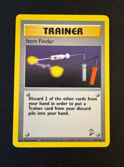 Item Finder 103/130 Base Set 2 Pokemon Trainer Card - Lightly Played - Image 1
