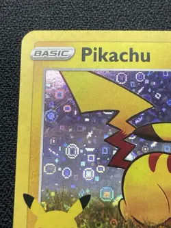 Pokemon Pikachu Black Star Promo SWSH039 Holo Rare 25th Anniversary 2020 LP / MP - Image 2