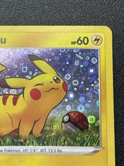 Pokemon Pikachu Black Star Promo SWSH039 Holo Rare 25th Anniversary 2020 LP / MP - Image 3