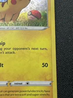 Pokemon Pikachu Black Star Promo SWSH039 Holo Rare 25th Anniversary 2020 LP / MP - Image 4