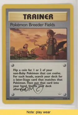 Pokemon Breeder Fields Neo Revelation #62 2001 READ 0f8 - Image 1