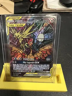 Pokemon TCG Moltres Zapdos Articuno GX SM210 Hidden Fate Promo NM-Mint Condition - Image 1