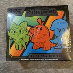 Nintendo Pokemon TCG Scarlet & Violet Paldea Evolved Elite Trainer Box-9 packs 820650853678 - Image 1