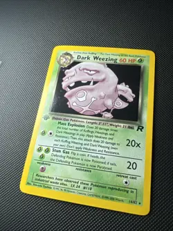 Dark Weezing 1st Edition Holo WOTC 2000 Team Rocket 14/82 NM Pokemon NM - Image 2