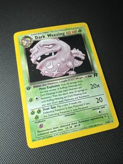 Dark Weezing 1st Edition Holo WOTC 2000 Team Rocket 14/82 NM Pokemon NM - Image 3