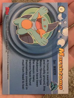 2003 Topps Pokemon Advanced Marshtomp #53 Non-Holo NM - Image 2