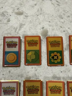 Pokemon League Badges Pins Gym Lot Of 8 - Image 2