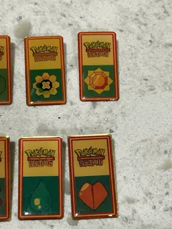 Pokemon League Badges Pins Gym Lot Of 8 - Image 3