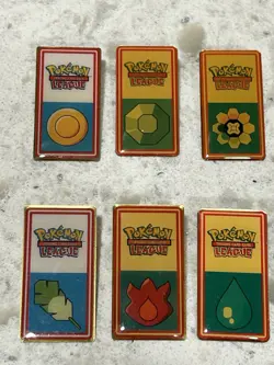 Pokemon League Badges Pins Gym Lot Of 8 - Image 4