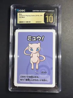 CGC Pristine 10 Mew Pokemon Japanese Old Maid 2019 - Image 1