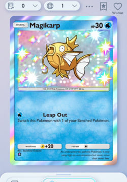 Pokemon TCG POCKET - Magikarp Shiny 1?, Wisdom of Sea and Sky, English - Image 1
