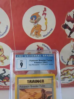 Pokemon CGC 9 NM/Mint Breeder Fields 62/64 Neo Revelation Unlimited - Image 2