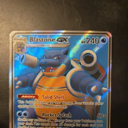 2019 Pokemon Sun & Moon Promos SM189 Blastoise GX Light Play - Image 2